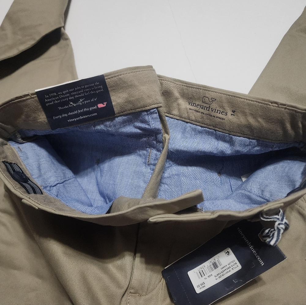 Vineyard Vines Kid's Khaki Breaker Pants